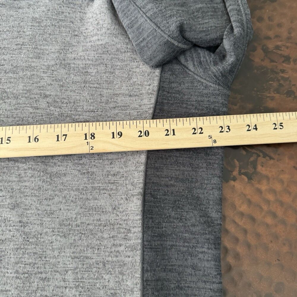 Kuhl 1/4 Zip Pullover Men XL Heather Gray Colorblock Mock Neck Outdoor Sweater - Picture 12 of 13
